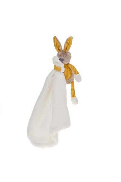 OEM Dou Dou Beppe Enzo din plus, cu iepure atasat, 28x28 cm, bej/miere