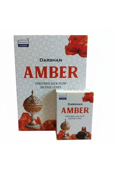 Darshan GERİ AKIŞ TÜTSÜ AMBER AROMALI KONİK TÜTSÜ
