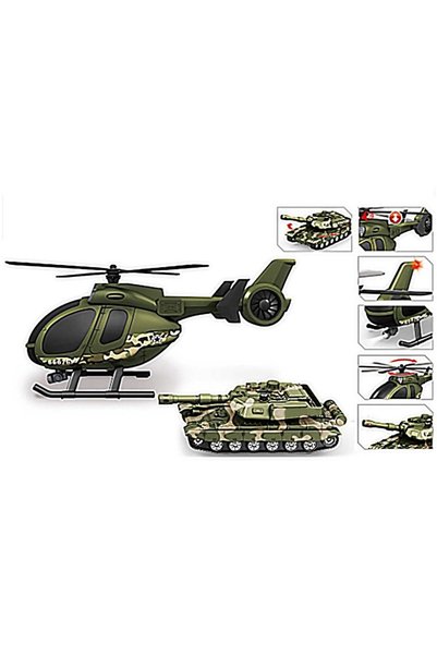 OEM Set Militar: Elicopter Militar și Tanc - Madej, 3+