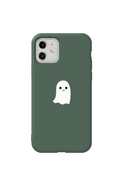 Other Apple iPhone 11 Ghost Dark Green Colored Silicone TPU Θήκη