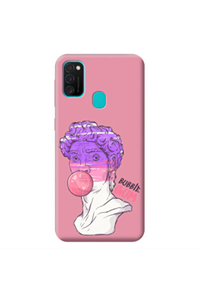Other Samsung M21 Pin Bubble Pink Colored Silicone TPU Θήκη