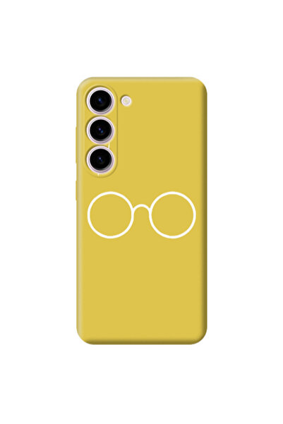 Other Samsung S23 Plus glasses Yellow Colored Silicone TPU Θήκη