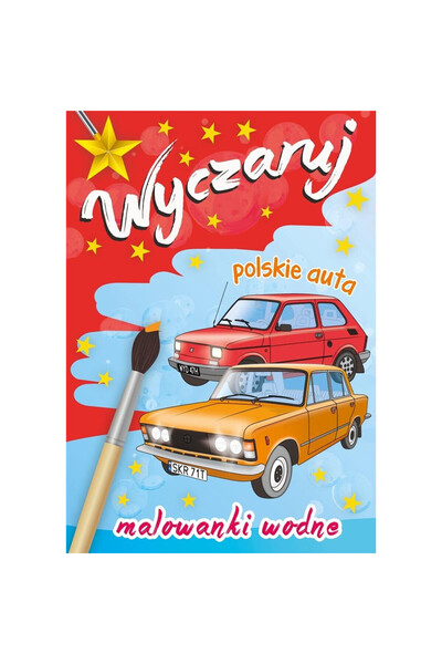 Skrzat Carte de colorat cu apa Skrzat, masini poloneze, 8 pagini, multicolor