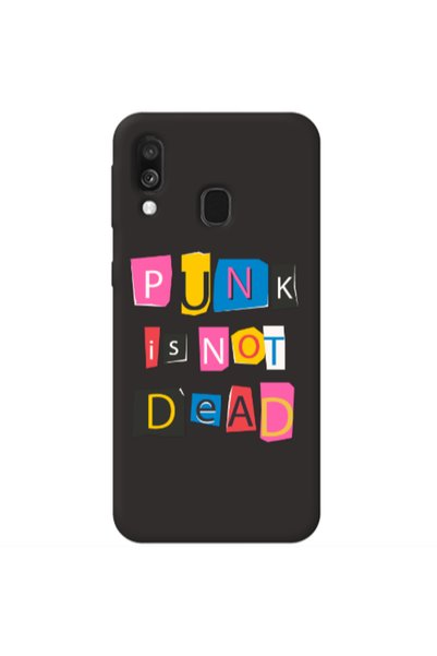 Other Samsung A40 Punk is not Dead Black Colored Silicone TPU Θήκη