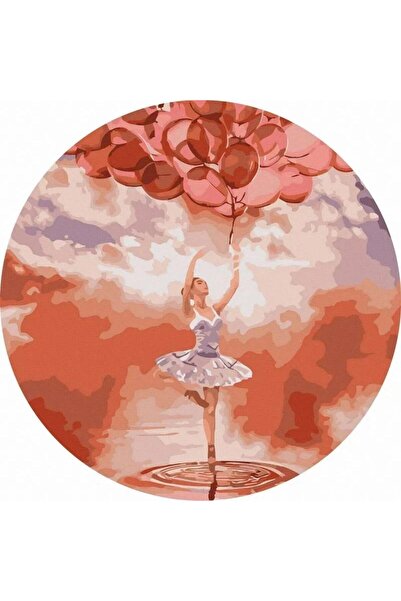 Twoje Hobby Kit pictura pe numere Twoje Hobby, Balerina rotunda, diametru 40 ...