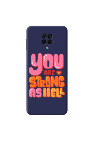 Other Xiaomi Redmi Note 9 Pro You are Love Strong Dark blue Colored Silicone ...