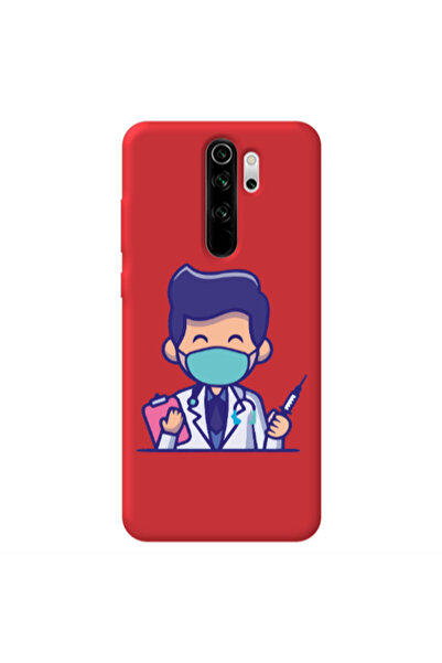 Other Xiaomi Redmi Note 8 Pro Specialist Doctor Red Colored Silicone TPU Θήκη