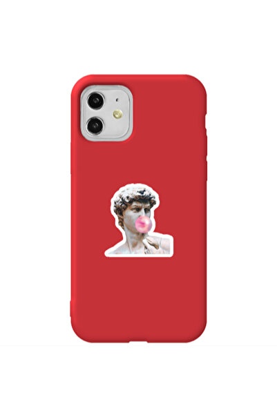 Other Apple iPhone 11 Bubble Red Colored Silicone TPU Θήκη