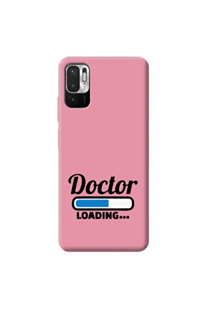 Other Xiaomi Redmi Note 10 Pro 5G Doctor Loading Pink Colored Silicone TPU Θήκη