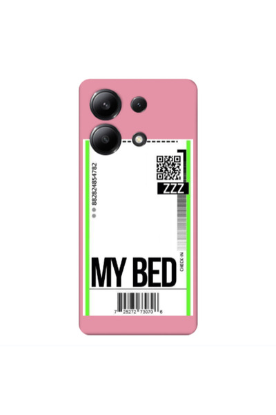 Other Xiaomi Redmi Note 13 4G My Bed ZZZ Pink Colored Silicone TPU Θήκη