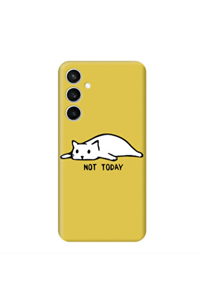 Other Samsung S24 Plus Not Today Yellow Colored Silicone TPU Θήκη