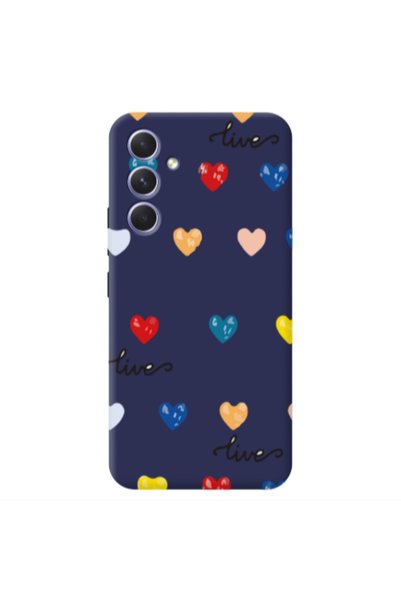 Other Samsung A26 Heart Lives Dark blue Colored Silicone TPU Θήκη