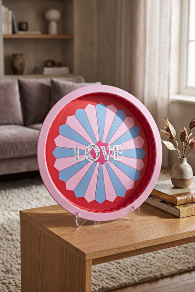 EVLE Metal Tray, 31.5 cm Feel Moods Love