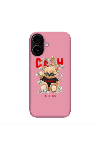 Other Apple Iphone 16 plus Cash is king Pink Colored Silicone TPU Θήκη