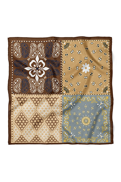 nehir eşarp Patchwork Ethnic Pattern Scarf Bandana 70X70 cm