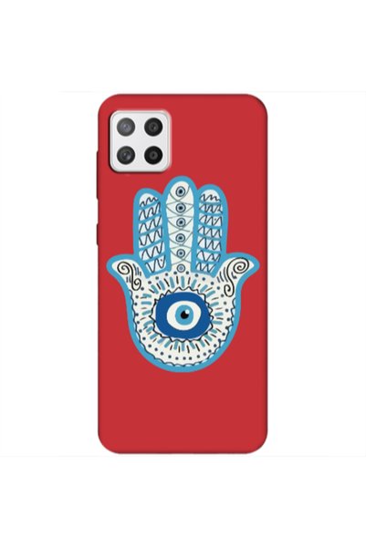 Other Samsung A22 5G Evil eye bead in hand Red Colored Silicone TPU Θήκη