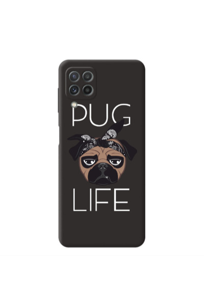 Other Samsung A22 4G Pug Life Black Colored Silicone TPU Θήκη