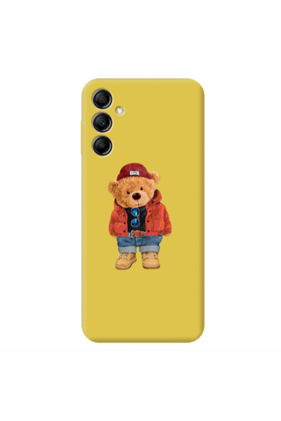 Other Samsung A24 Bear in a hat Yellow Colored Silicone TPU Θήκη