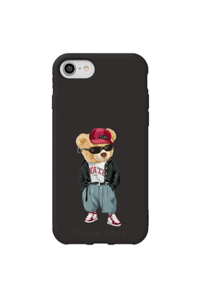 Other Apple iPhone SE 2020 Hip hop style Black Colored Silicone TPU Θήκη