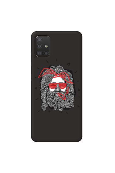 Other Samsung A51 Cool glasses Black Colored Silicone TPU Θήκη