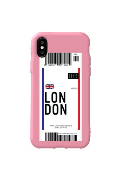 Other Apple iPhone Xs Max London Arrival Pink Colored Silicone TPU Θήκη