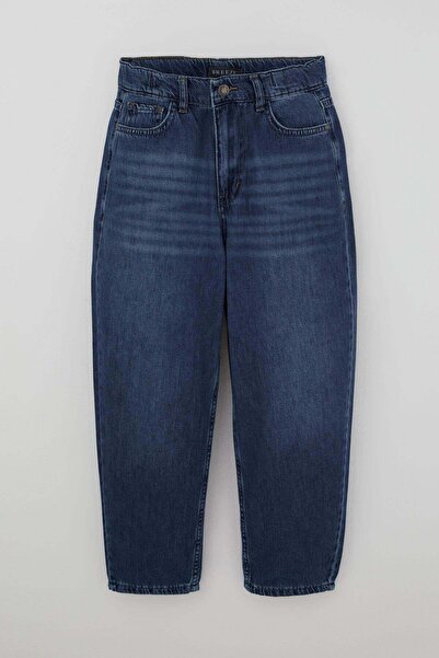 Breeze Pantaloni din denim pentru băieți, cu nasturi, buzunare cu fermoar, 10...