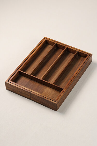Sevinse Home Acre Acacia Expandable Spoon Holder Organizer - Wooden 5-7 Compa...