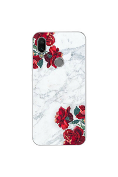 Other Xiaomi Redmi Note 7 Marble and roses Transparent Silicone TPU Θήκη