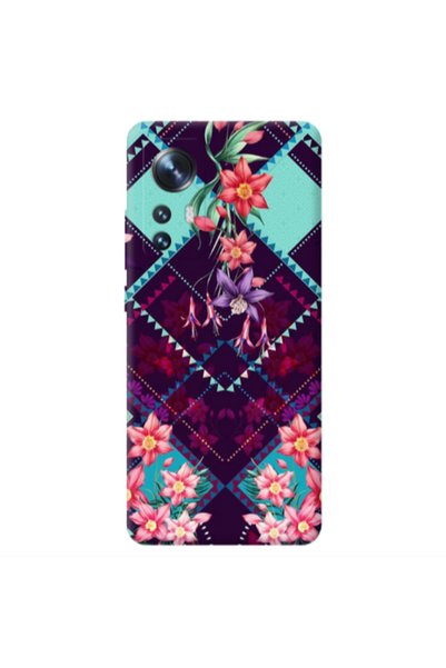 Other Xiaomi Mi 12 Checkered flowers Transparent Silicone TPU Θήκη