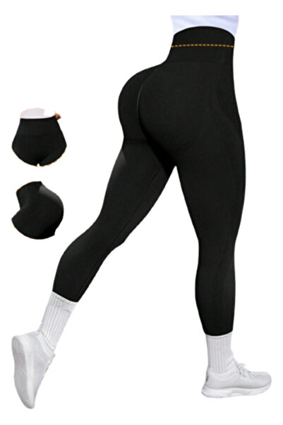 OEM Colanti de sala pentru femei, culoare negru, marime XS