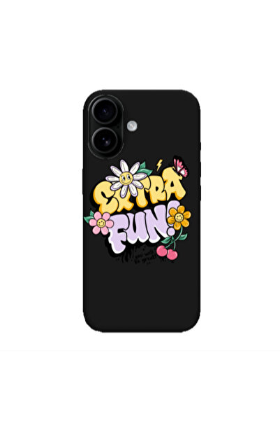 Other Apple Iphone 16 plus Extra Fun Black Colored Silicone TPU Θήκη
