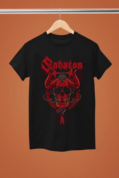 MAGORS SABATON ΒΑΜΒΑΚΕΡΟ ΚΟΝΤΟΜΑΝΙΚΟ ΜΠΛΟΥΖΑΚΙ ΡΟΚ ΜΕ ΣΤΑΜΠΑ, ΚΑΝΟΝΙΚΗ ΕΦΑΡΜΟΓΗ