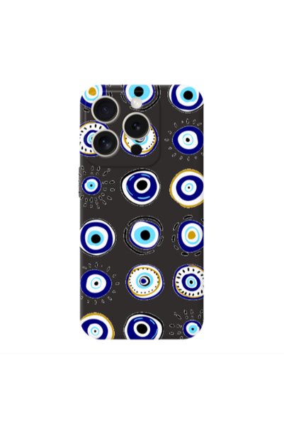 Other Apple iPhone 15 Pro Beads Black Colored Silicone TPU Θήκη