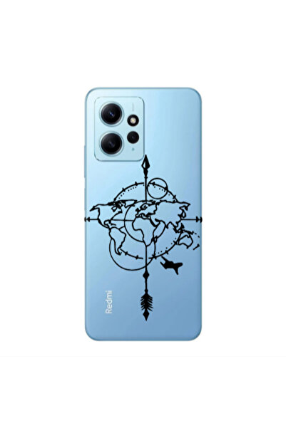 Other Xiaomi Redmi Note 12 4G Old Map Transparent Silicone TPU Θήκη
