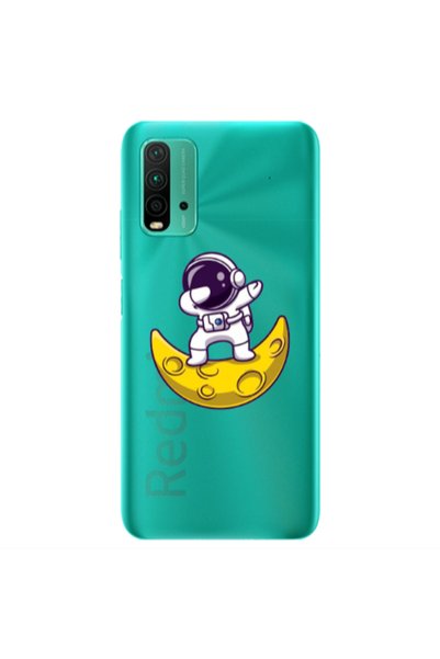 Other Xiaomi Redmi 9T Astronaut on the moon Transparent Silicone TPU Θήκη