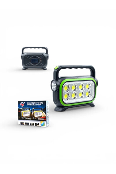 OEM Lampă LED portabilă, reîncărcabilă USB, din plastic, culoare neagră, cu 6...