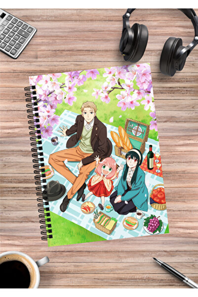 mertfigur Spy X Family Anya Yor Loid Forger Anime Spiral Notebook A5 (50 Sheets)
