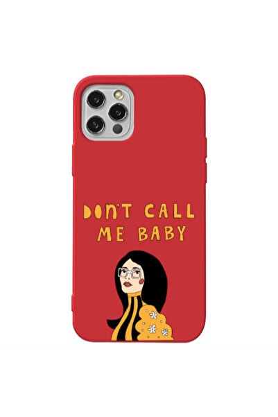 Other Apple iPhone 12 Pro Max Call me baby Red Colored Silicone TPU Θήκη