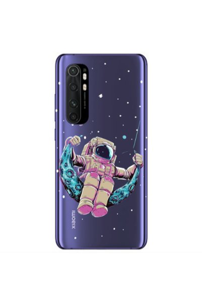 Other Xiaomi Mi Note 10 Lite Astronaut swinging on the moon Transparent Silic...