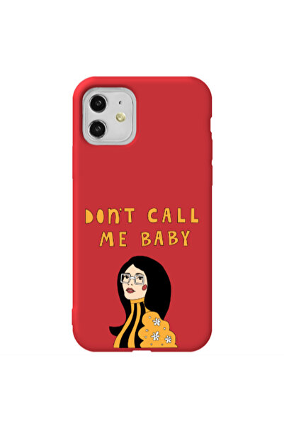 Other Apple iPhone 11 Call me baby Red Colored Silicone TPU Θήκη