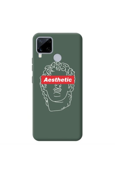 Other Realme C25 Aesthetic Dark Green Colored Silicone TPU Θήκη
