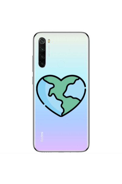 Other Xiaomi Redmi Note 8 World in my heart Transparent Silicone TPU Θήκη