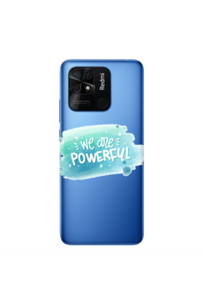 Other Xiaomi Redmi 10C We are Powerful Transparent Silicone TPU Θήκη