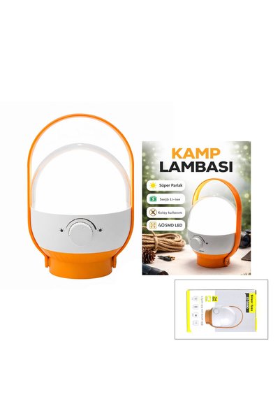 Go İthalat 40 LED KAMP LAMBASI - FENER USB ŞARJLI AYARLANABİLİR IŞIK 6.4W - 2400mAh ST-5660 (5728)