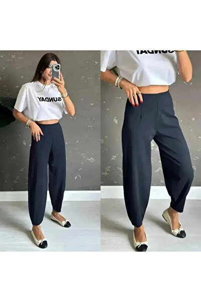 Generic Brand Women's Crepe Fabric Balloon Pants