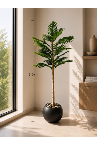 CENTRHOME 210cm Artificial Palm Tree with Mercenaria Trunks