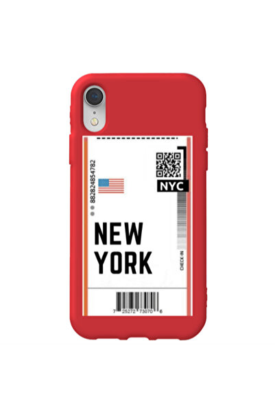 Other Apple iPhone Xr New York NYC Red Colored Silicone TPU Θήκη