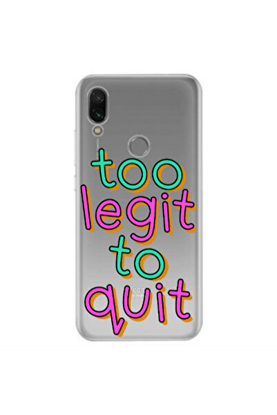 Other Xiaomi Redmi Note 7 Too Legit To Quit Transparent Silicone TPU Θήκη