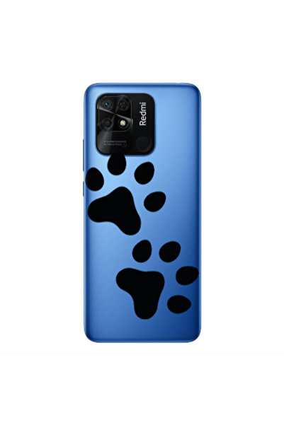 Other Xiaomi Redmi 10C Paws Transparent Silicone TPU Θήκη