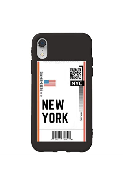 Other Apple iPhone Xr New York NYC Black Colored Silicone TPU Θήκη